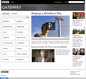 BBC Gateway homepage - 10 May 2011